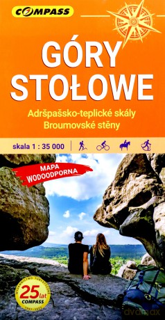 Mapa turystyczna Góry Stołowe 1:35 000 laminat w.4
