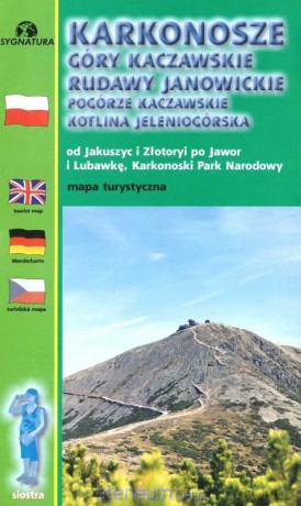Mapa turystyczna Karkonosze Góry Kaczawskie 1:50 00