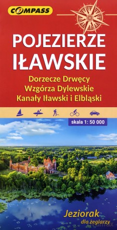 Mapa turystyczna Pojezierze Iławskie, Wzgórza Dylewskie