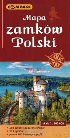 Mapa turystyczna zamków Polski 1:900 000