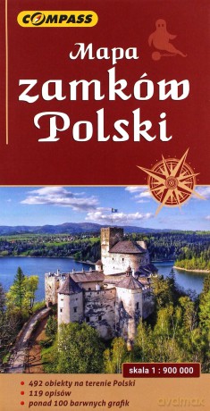 Mapa turystyczna zamków Polski 1:900 000