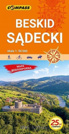 Mapa turystyczna. Beskid Sądecki 1: 50 000