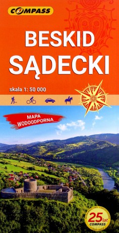 Mapa turystyczna. Beskid Sądecki 1: 50 000