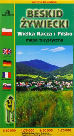 Mapa turystyczna. Beskid Żywiecki