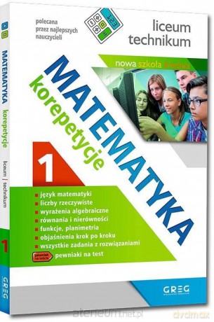 Matematyka - korepetycje, liceum cz.1 - Grażyna Kiełczykowska [KSIĄŻKA]