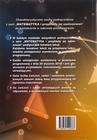 Matematyka i przykłady zast. 3 LO podręcznik zakres podstawowy - Alicja Cewe, Maria Kruk, Alina Magryś-Walczak, Halina Nahorska [KSIĄŻKA]