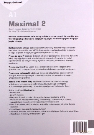 Maximal 2 A1 ćwiczenie [KSIĄŻKA]