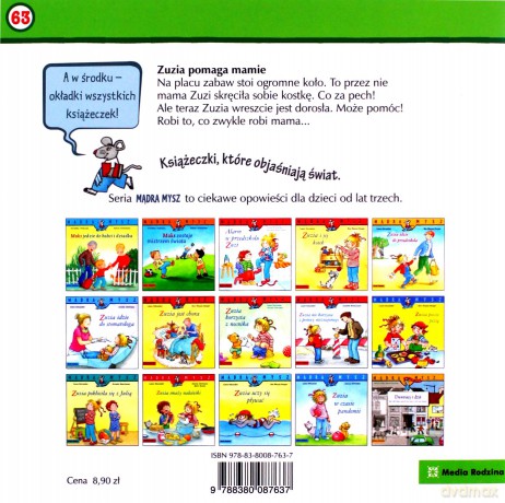 Mądra mysz. Zuzia pomaga mamie - Eva Wenzel-Burger, Liane Schneider [KSIĄŻKA]