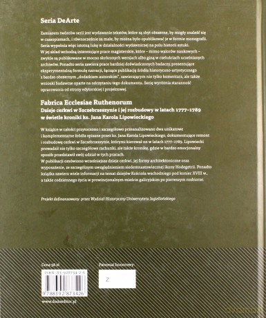 Fabrica Ecclesiae Ruthenorum Dzieje Cerkwi W Szczebrzeszynie (twarda) - Piotr Krasny [KSIĄŻKA]