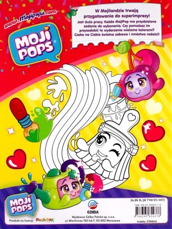 MojiPops - Książka do kolorowania [KSIĄŻKA]