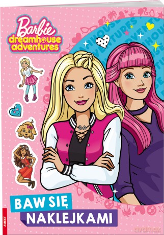 Barbie dreamhouse adventures Baw się naklejkami STJ-1201 [KSIĄŻKA]