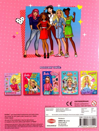 Barbie dreamhouse adventures Baw się naklejkami STJ-1201 [KSIĄŻKA]