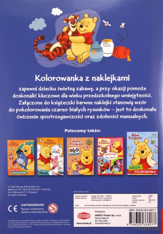 Kubuś i przyjaciele Kolorowanka z naklejkami NA-1110 [KSIĄŻKA]