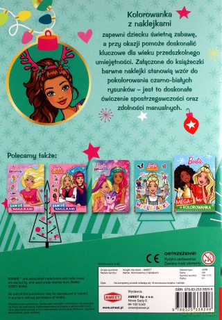 Barbie Kolorowanka z naklejkami NA-1110 [KSIĄŻKA]