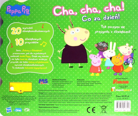 Cha, cha, cha! Co za dzień! Zabawy z dźwiękami. Świnka Peppa [KSIĄŻKA]