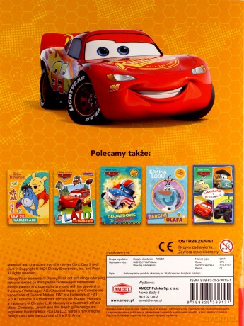 Disney Pixar Auta Baw się naklejkami STJ-9107 [KSIĄŻKA]