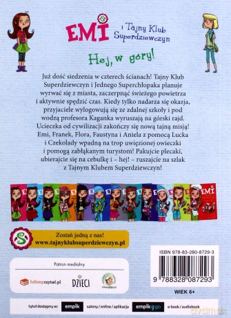 Hej, w góry! Emi i Tajny Klub Superdziewczyn (Tom 13) - Agnieszka Mielech [KSIĄŻKA]