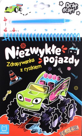 Niezwykłe pojazdy. Zdrapywanka z rysikiem [KSIĄŻKA]