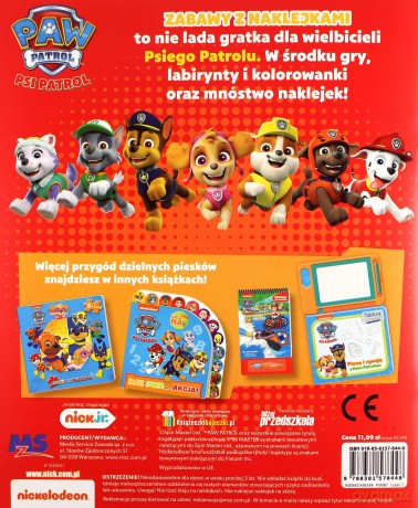 Pędzimy na ratunek. Zabawy z naklejkami. Psi Patrol [KSIĄŻKA]