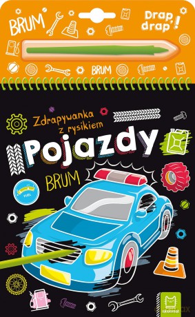 Pojazdy. Zdrapywanka z rysikiem [KSIĄŻKA]