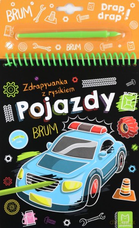 Pojazdy. Zdrapywanka z rysikiem [KSIĄŻKA]