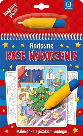 Radosne Boże Narodzenie. Malowanka z pisakiem wodnym [KSIĄŻKA]