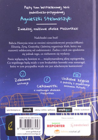 Szpieg, szmaragd i brukselskie koronki. Mazurscy w podróży (Tom 5) - Agnieszka Stelmaszyk [KSIĄŻKA]