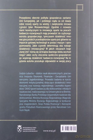 Znaczenie otoczenia społeczno-gospodarczego dla działalności innowacyjnej przedsiębiorstw - Judyta Lubacha [KSIĄŻKA]