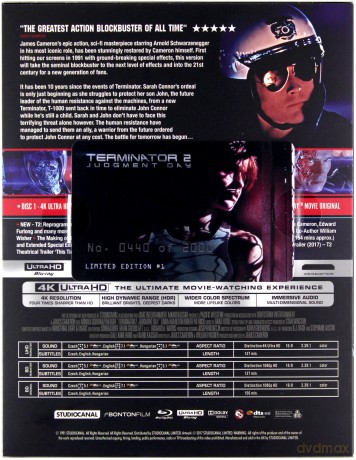 Terminator 2: Judgment Day (Terminator 2: Dzień sądu) (steelbook) [Blu-Ray 4K]+[Blu-Ray]