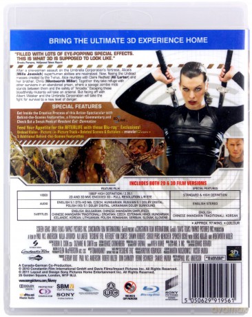 Resident Evil: Afterlife [Blu-Ray 3D]