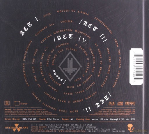 Behemoth: In Absentia Dei [2CD]+[Blu-Ray]