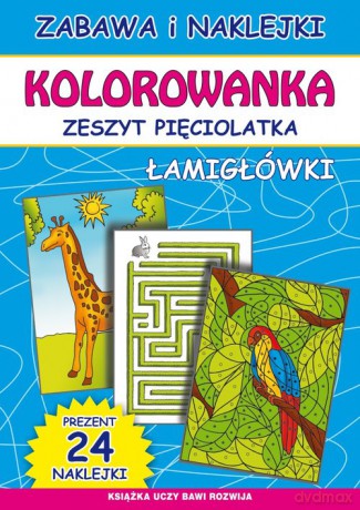 Kolorowanka Zeszyt pięciolatka - Beata Guzowska, Marta Bindek [KSIĄŻKA]