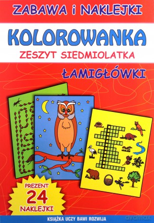 Kolorowanka zeszyt siedmiolatka - Beata Guzowska, Marta Bindek [KSIĄŻKA]