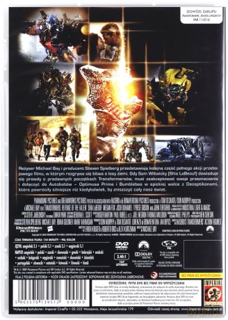 Transformers 2: Zemsta upadłych [DVD]