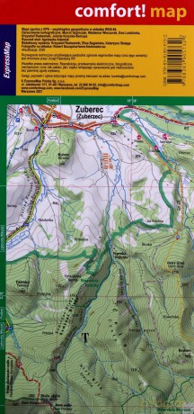 Tatry Zachodnie, polskie i słowackie laminowana mapa turystyczna 1:30 000
