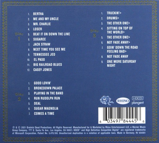 Grateful Dead: Fox Theatre, St. Louis, Mo (12,10,71) [2CD]