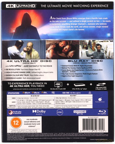 Unbreakable (Niezniszczalny) [Blu-Ray 4K]+[Blu-Ray]