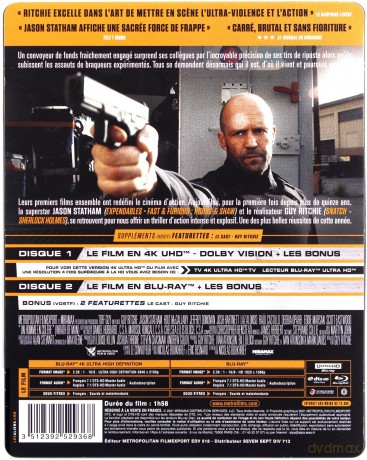 Wrath of Man (Jeden gniewny człowiek) (steelbook) [Blu-Ray 4K]+[Blu-Ray]