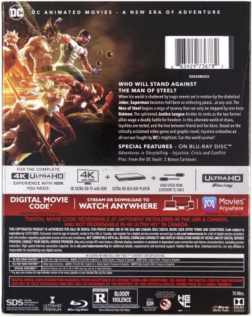 Injustice [Blu-Ray 4K]+[Blu-Ray]