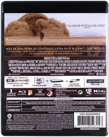 Dune (Diuna) [Blu-Ray 4K]+[Blu-Ray]