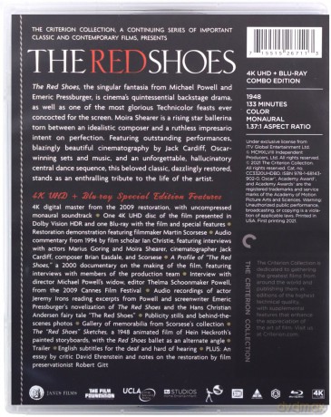 The Red Shoes (Czerwone pantofelki) [Blu-Ray 4K]+[Blu-Ray]