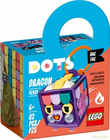 LEGO DOTS Zawieszka ze smokiem (41939) [KLOCKI]