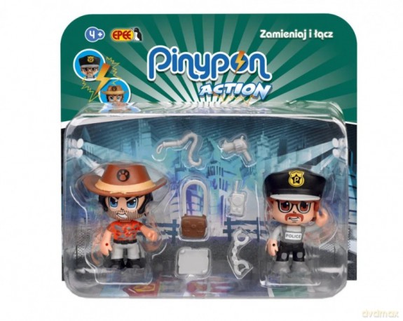 PinyPon Action 2pack Policjant Podróżnik [FIGURKA]