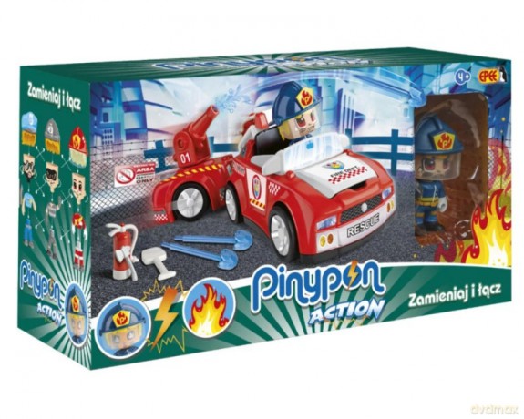 PinyPon Action Zestaw pojazd Straż pożarna [FIGURKA]
