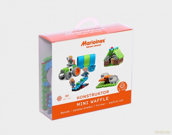 Waffle mini - Rolnik zestaw średni blister [KLOCKI]