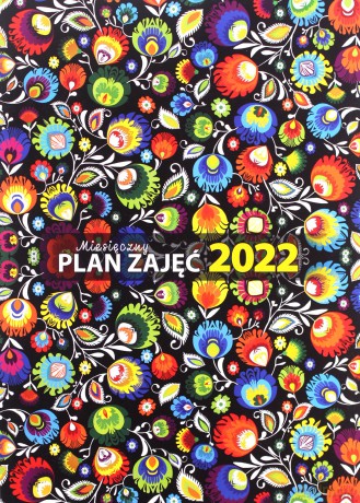Miesiączny Plan Zajęć 2022 Avanti - MIX wzorów [KSIĄŻKA]