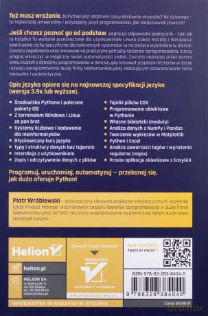 Python dla testera - Piotr Wróblewski [KSIĄŻKA]
