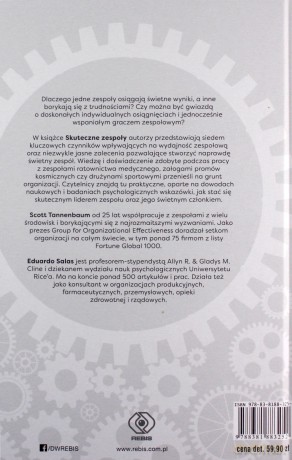 Skuteczne zespoły. Siedem czynników zwiększających skuteczność zespołu - Scott Tannenbaum, Eduardo Salas [KSIĄŻKA]