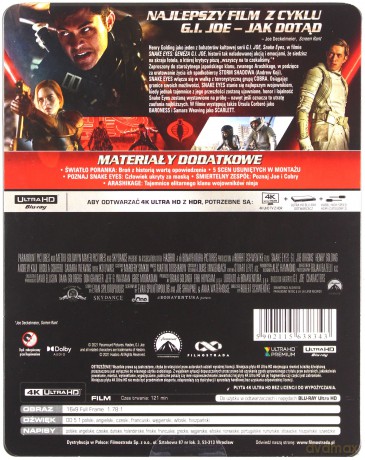 Snake Eyes: Geneza G.I. Joe (steelbook) [Blu-Ray 4K]
