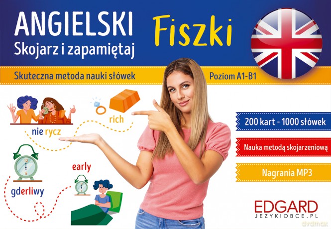 Angielski. Skojarz i zapamiętaj. Fiszki - Joanna Brodziak [KSIĄŻKA]